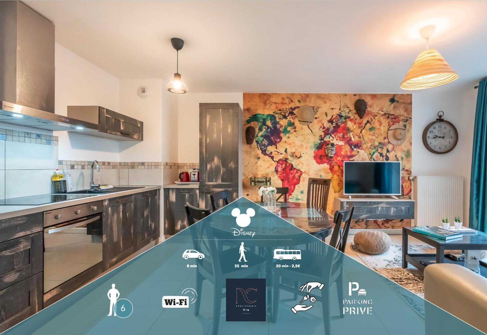 *Disneyland-Paris* 6Pers, Netflix, Wifi, Parking Монтеврен Екстериор снимка